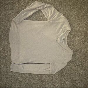 Women's Cream Athleta V-Neck Top